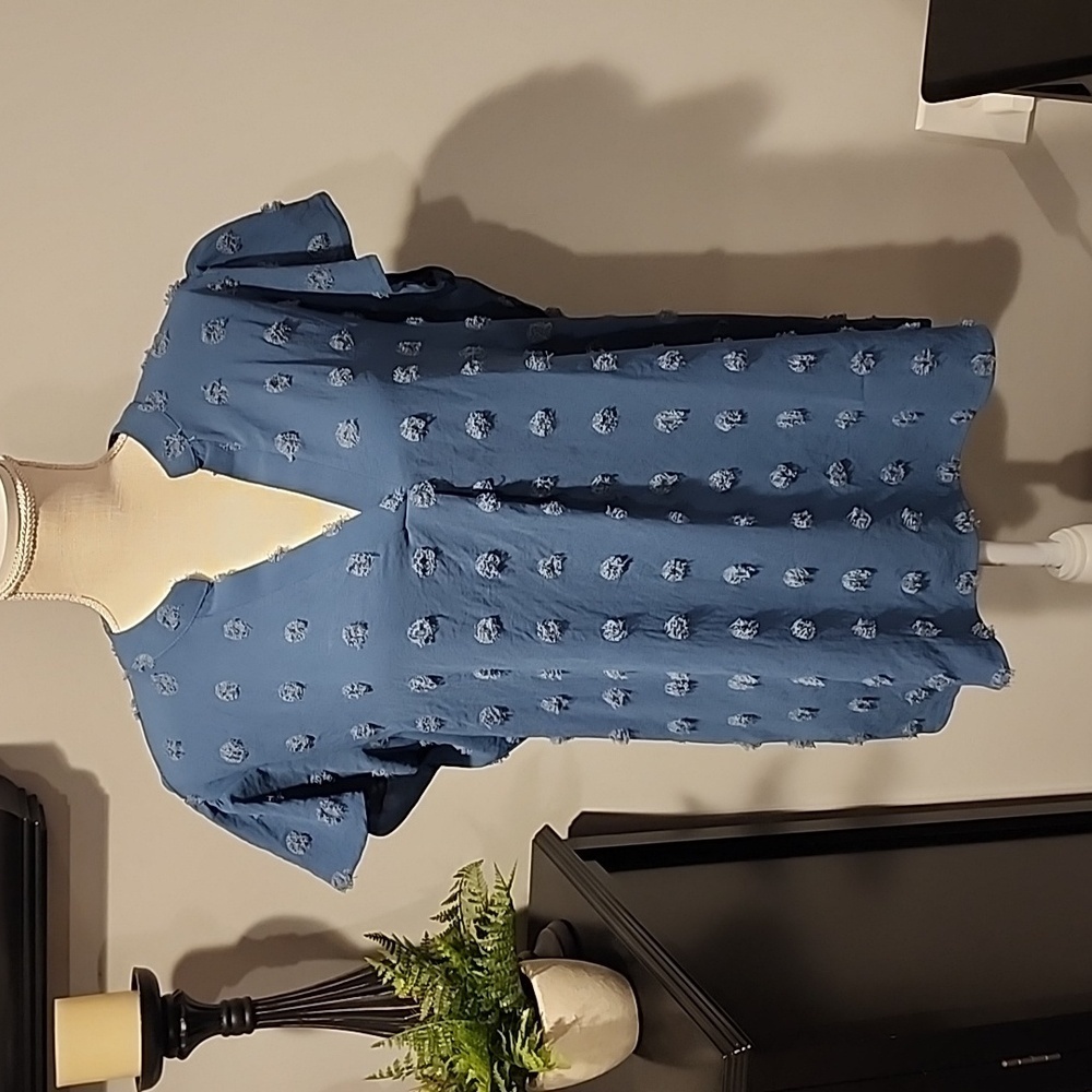 B short sleeve v-neck cap sleeve top size XL  pit to pit 24 in and length 27 in